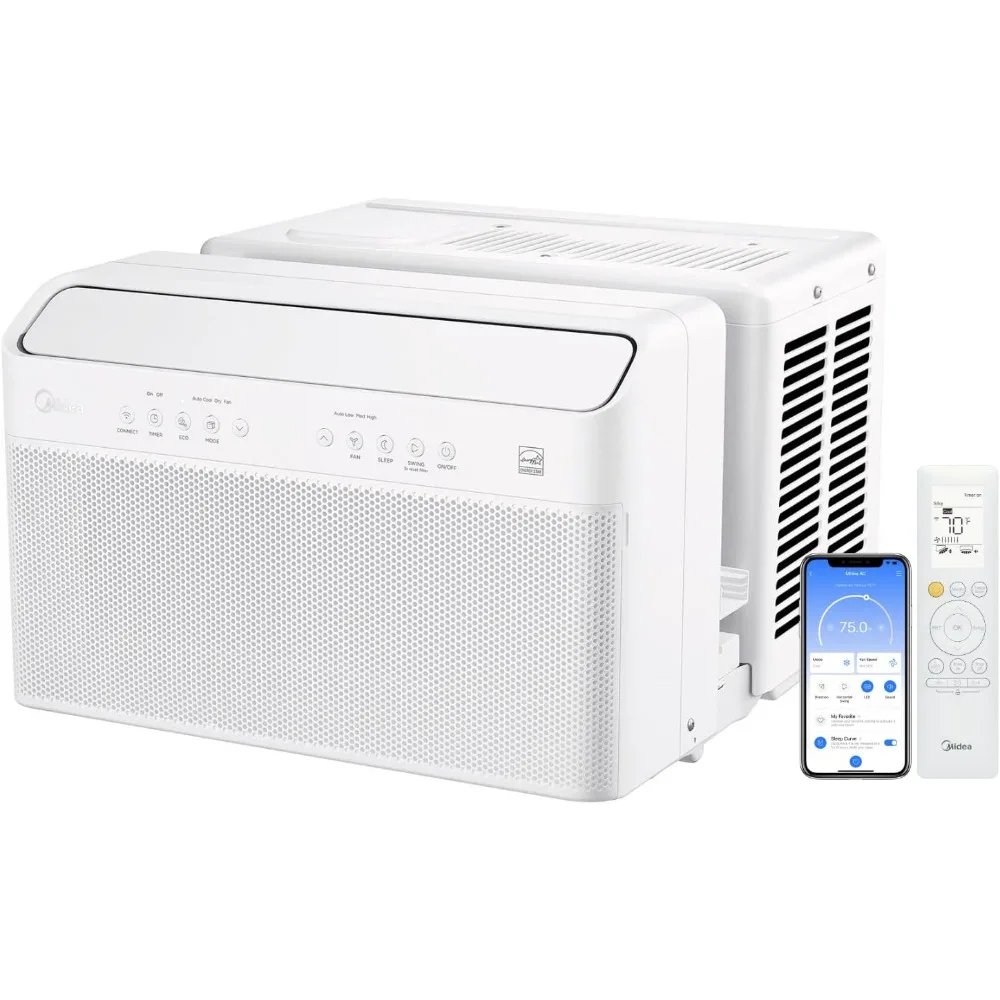 

8,000 BTU U-Shaped Smart Inverter Air Conditioner –Cools up to 350 Sq. Ft., Ultra Quiet with Open Window Flexibility