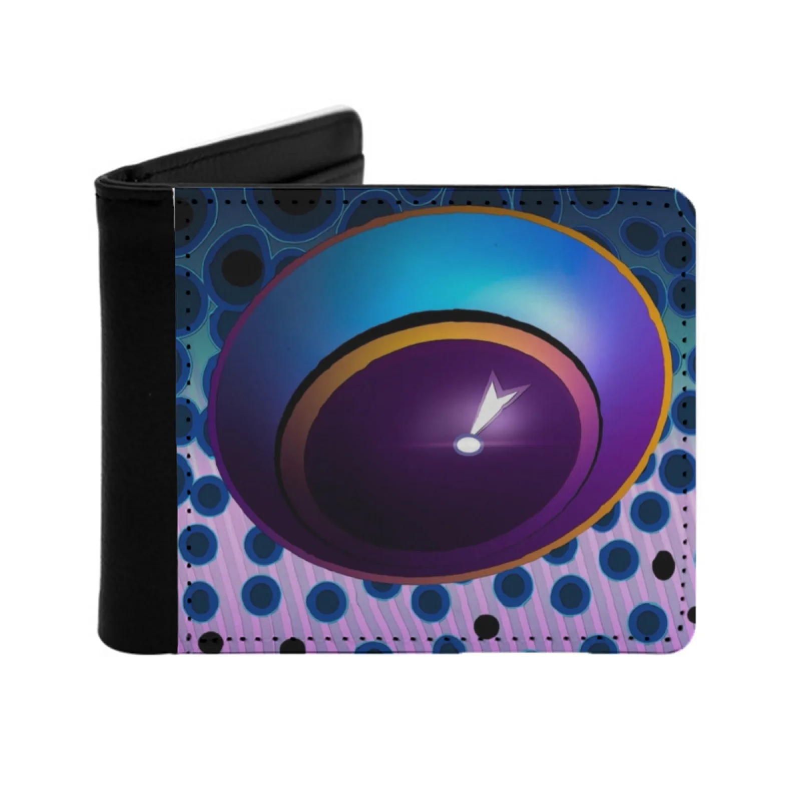 

Радужный глаз форели для мужчин и женщин, кошелек из искусственной кожи, держатель для кредитных карт, короткий кошелек, Радуга, летающая рыбалка, форель, рыба, искусство, река