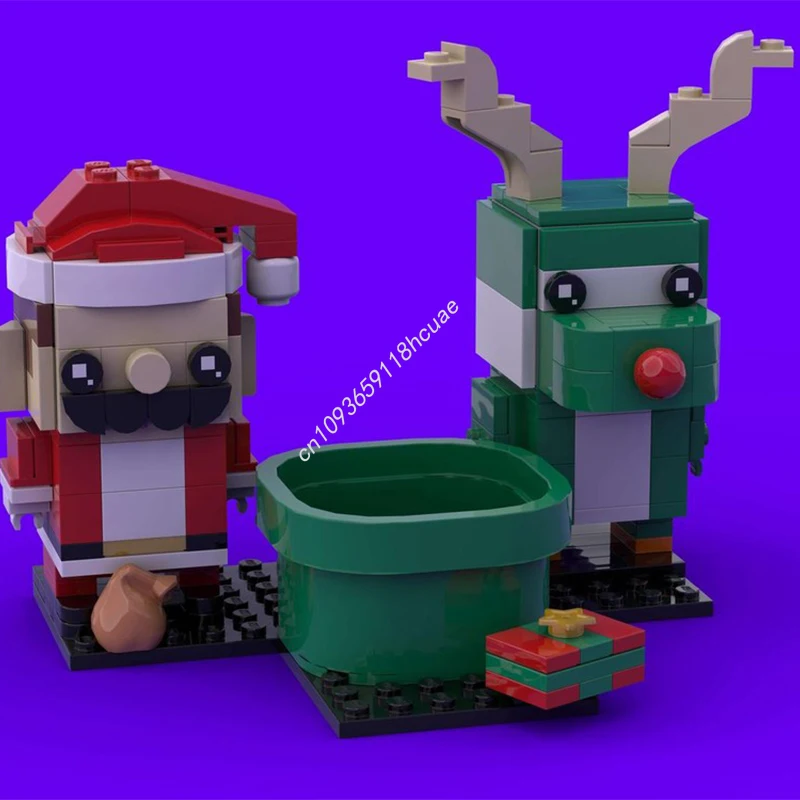 215 pièces MOC jeu d'aventure édition Yoshi modèle Brickheadz blocs de construction bricolage brique Architecture créative jouets cadeaux de noël