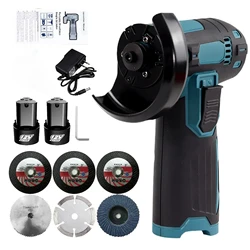 12V 19500rpm Brushless Electric Angle Grinder Cordless Mini Polishing Machine Diamond Tile Wood Stone Cutting Grinder Tools