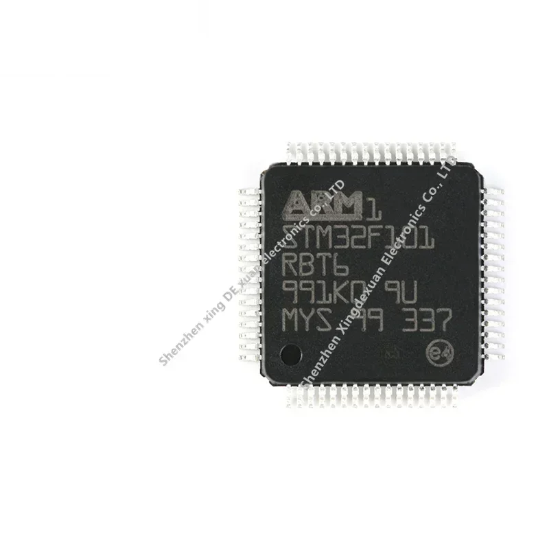 Original STM32F101RBT6 LQFP-64 ARM Cortex-M3 microcontrolador de 32 bits diseño MCU de circuito integrado