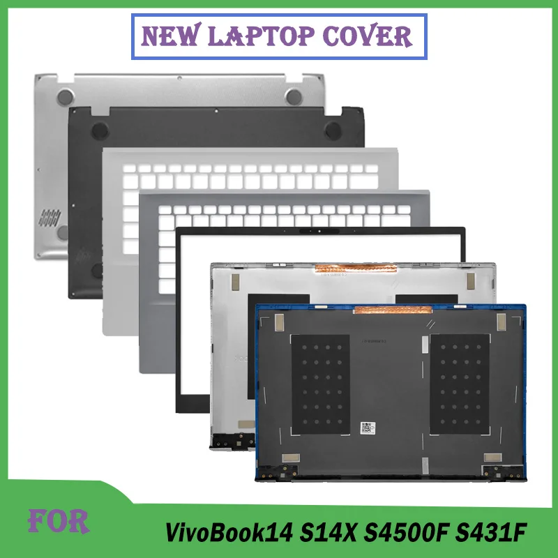New For VivoBook14 S14X S4500F S431F Replace Laptop LCD Back Cover Front Bezel Palmrest Upper Bottom Case