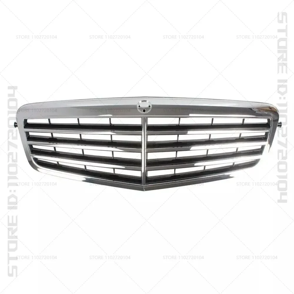 for 2010-2013 W212 Mercedes Benz E350 E550 E63 AMG Chrome Front Radiator Bumper Grille 2128800583