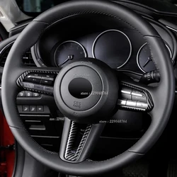 For Mazda 3 Axela BP CX-30 DM cx-50 2020-2022 2023 Steering Wheel Trim Circle Sequins Ring Cover Button Decoration Sticker