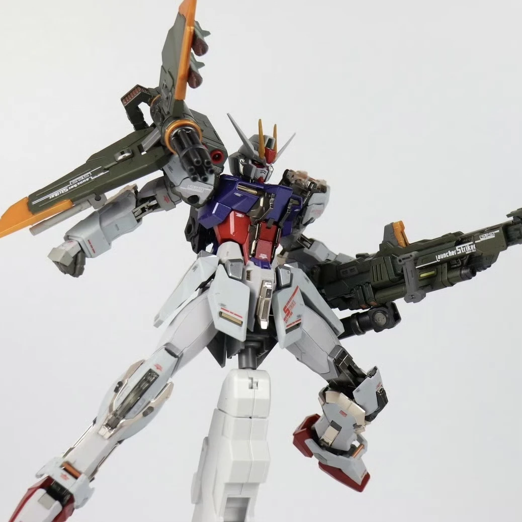 Mg 1/100 Mobile Suit Figure Strike Freedom Type Mobile Suit Dual Backpacks Assembly Figure With Sword And Launcher Toy Boy Gifts