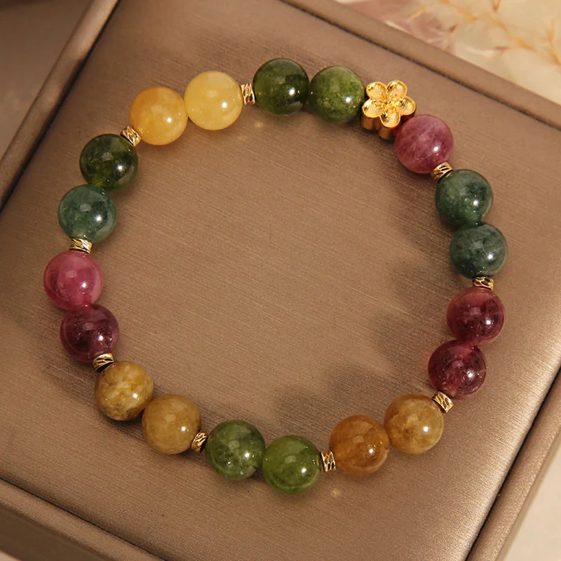 Exquisite Fashion Versatile Bracelet Colorful Light Luxury Beaded Bracelet For Women Girls Fine Jewelry Accessories Gifts image 2