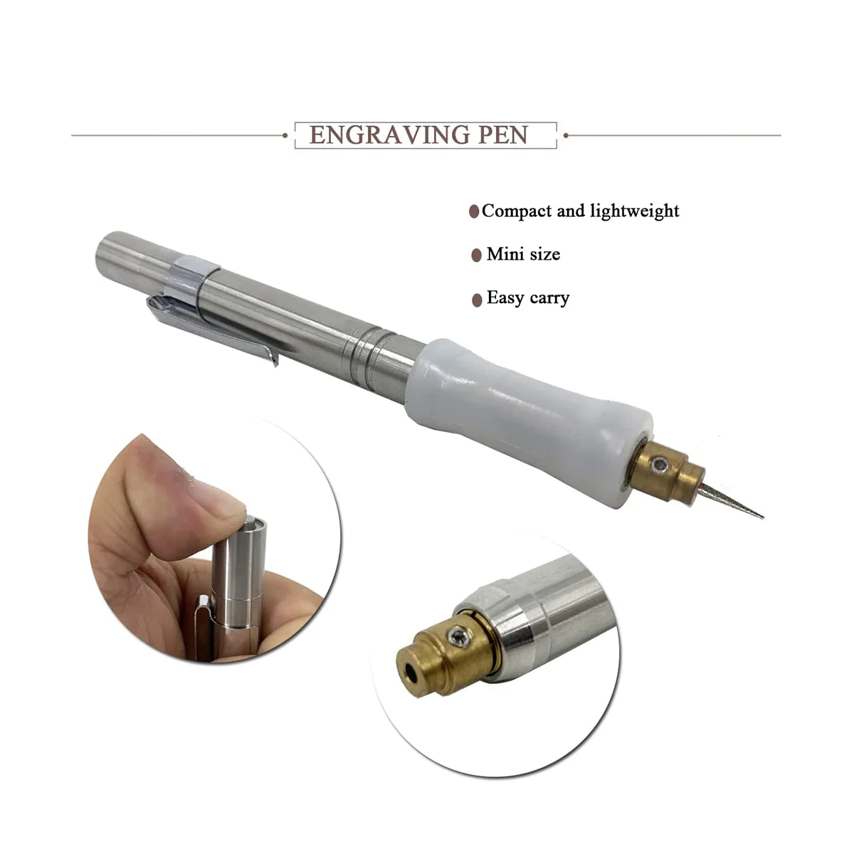 Mini bolígrafo grabador eléctrico inalámbrico, herramientas de grabado de tallado de precisión, recargable, bricolaje