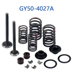 GY50-4027A GY6 50cc 60cc 80cc Inlet/Exhaust Valve Sets 64mm/69mm For GY6 50cc 4 Stroke Chinese Scooter Moped 1P39QMB Engine
