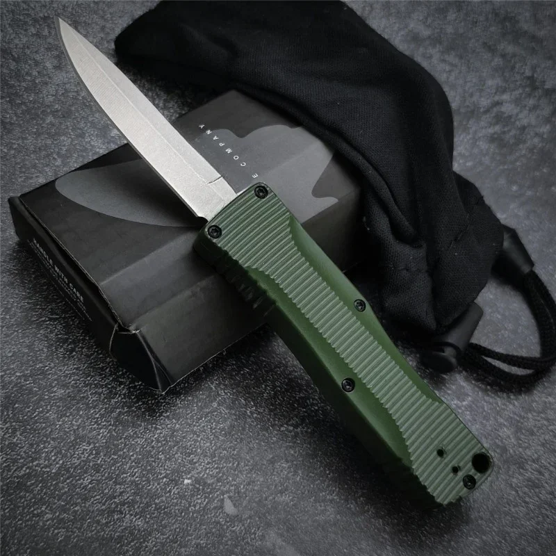 Outdoor BM 4850 Knife Tactical Pocket Knife 440C Blade Zinc Alloy Handle Mini Camping Hiking Self-defense Hunting Fishing Knives