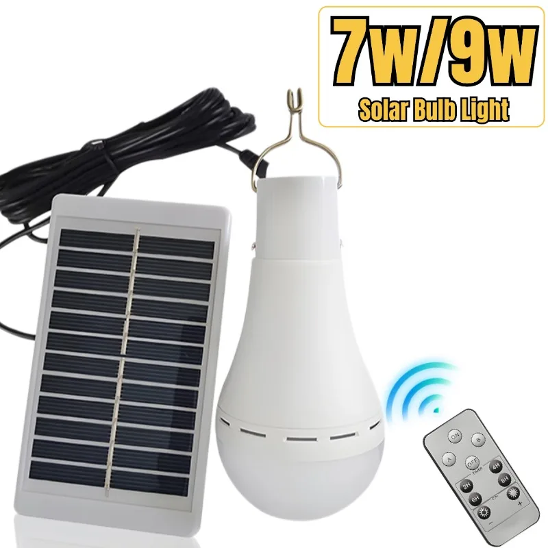 Hanging Emergency Sunlight LED Solar Light 5V USB Charged Bulb Outdoor Camping Tent Lights Waterproof Emergency Light