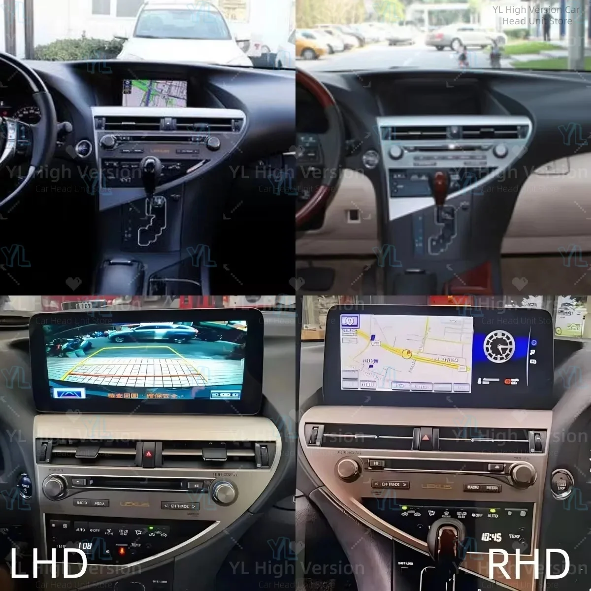 12.3 Inch For Lexus RX RX270 RX350 450 2009-2014 Android14 CarPlay Reserved Car Radio Auto Multimedia Video Player Head Unit DSP