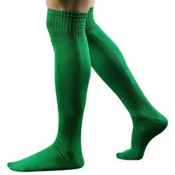 Men's Sports Baseball Hockey Soccer Socks Long High Sock (green)