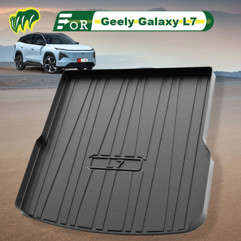 

For Geely Galaxy L7 2021 2022 2023 TPE Custom Fit Car Trunk Mat All Season Black Cargo Mat 3D Shaped Laser Measured Trunk Liners