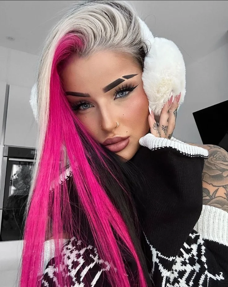 أسود تسليط الضوء على الأبيض الوردي العظام مستقيم الدانتيل الجبهة الباروكات 13x4 HD الدانتيل الباروكة قبل قطعها الاصطناعية عالية الجودة تأثيري pelucas