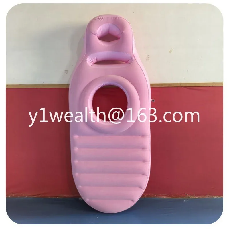 Inflatable maternity pad, environmentally friendly PVC sleeping mattress, concave comfortable flocking thickened indoor O-type