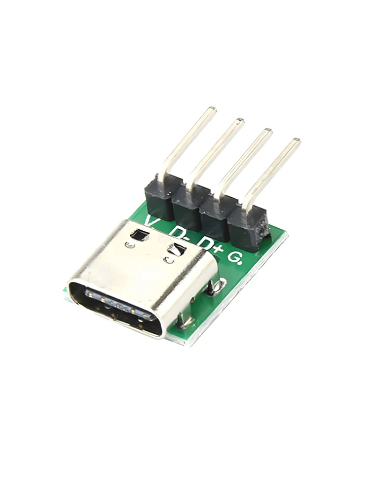 Connecteur femelle USB 3.1 type-c, carte de dérivation avec carte de convertisseur PCB pour le transfert de câbles de ligne de données, 1 pièce