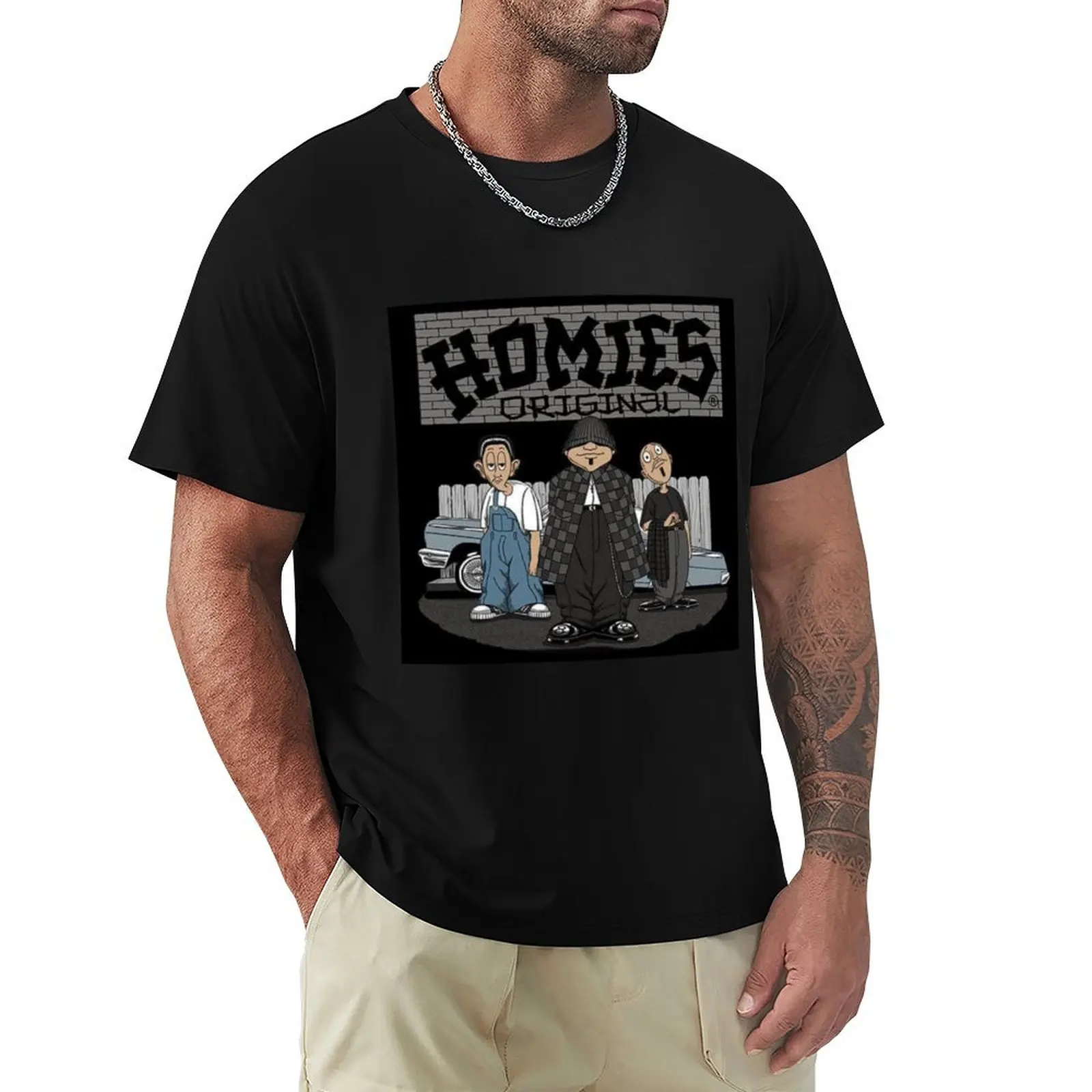 

Homies T-Shirt vintage graphic tee graphics luxury designer big and tall t shirts for men