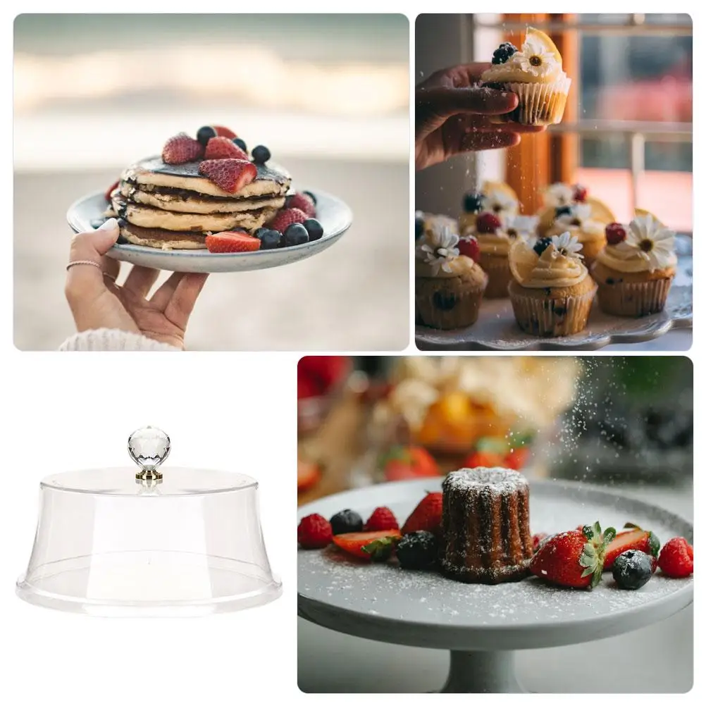 

Transparent Food Cover Insect Protector Dish Kitchen Screen Material Dessert Tray Cake Storage Fresh