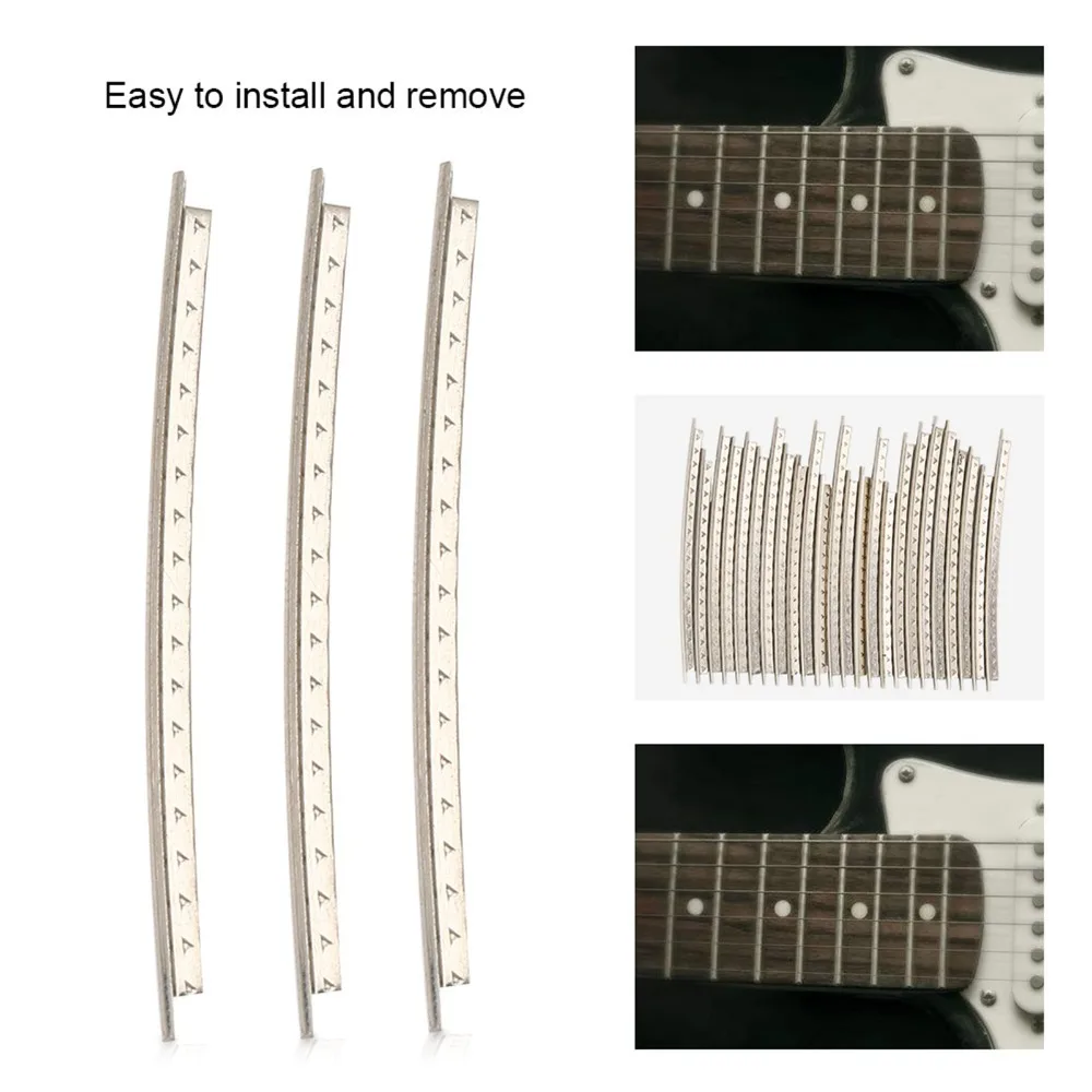 2.2mm Width 22 Frets/2.2mm Width 24 Frets Fret Wire​ Silver Cupronickel ​Fretwire Set​ Solid ​Guitar Fretwire​