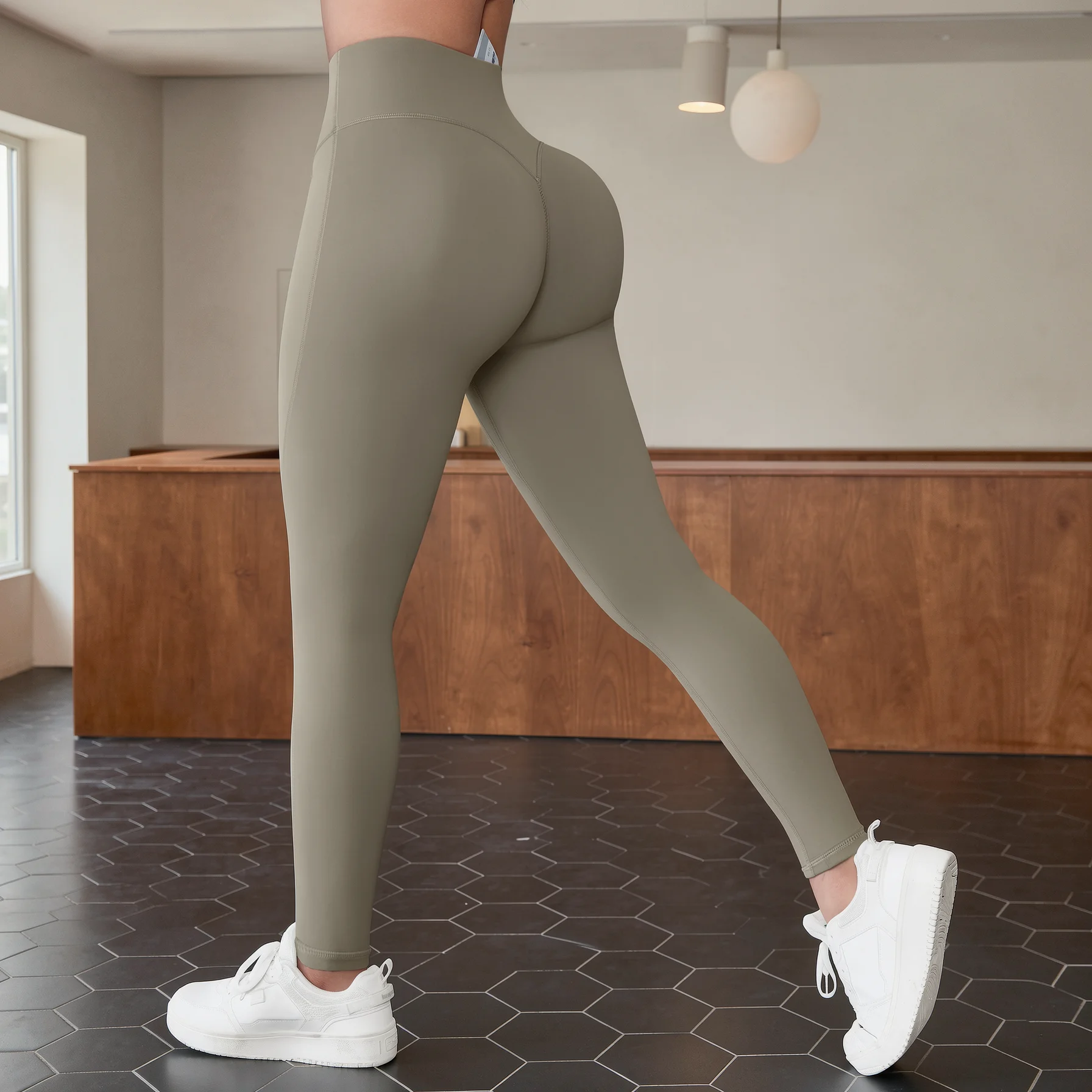 High Waist Women's Leggings Stretch Yoga Pants Tights With Hidden Pockets Push Up Fitness Running Sportswear Yoga Gym Pants