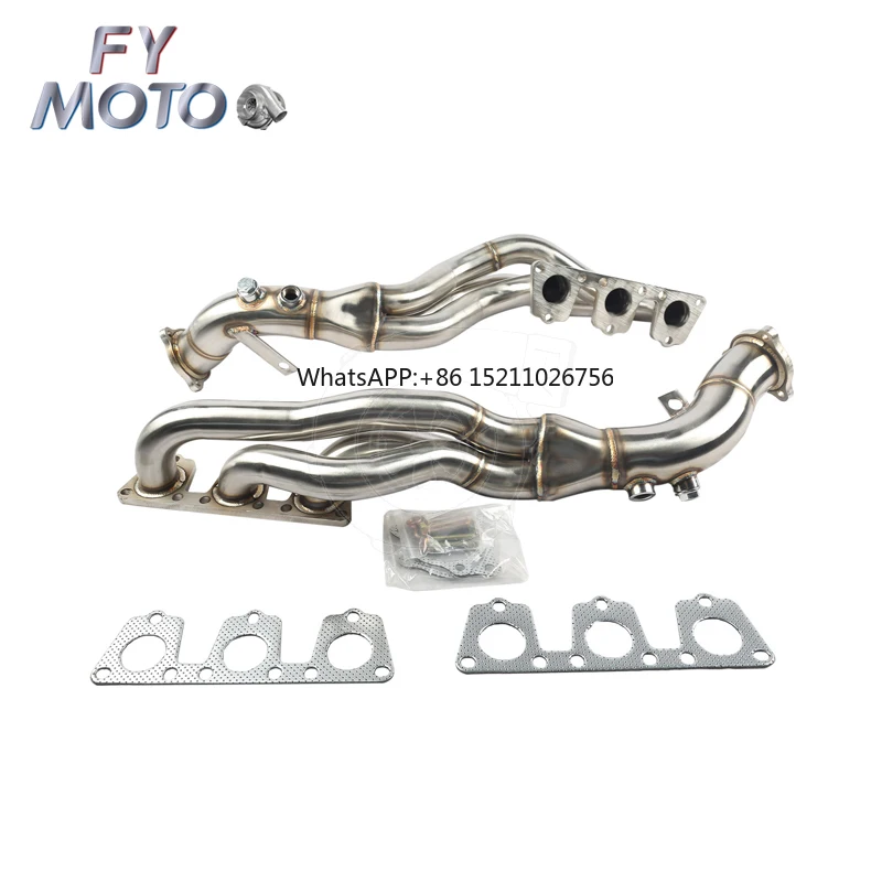 Exhaust header For audi S4 S5 A7 A8 B8 Q5 SQ5 A4 A5 A6 3.0 TFSI V6  turbo downpipe