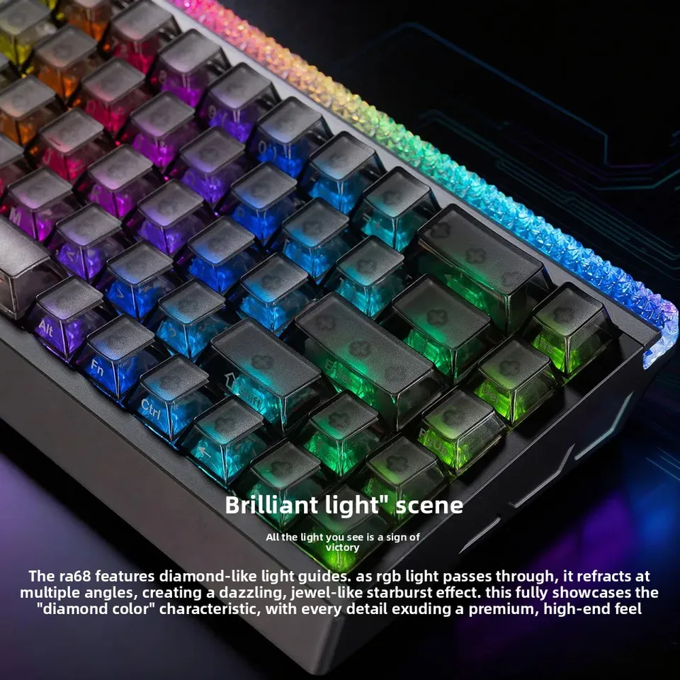 IROK RA68 magnetic switch mechanical keyboard aluminum RGB Wired