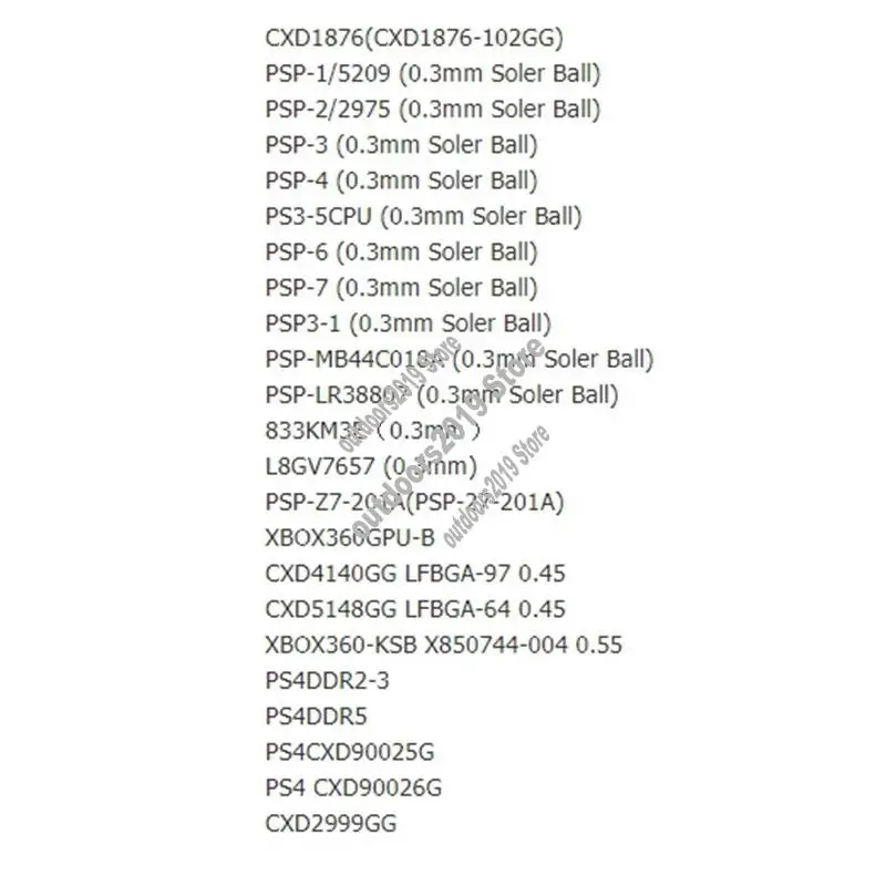 47Pcs/Set Game Consoles Directly Heating BGA Stencil + BGA Jig BGA Reball Kit For  360CPU PS3-CPU WII GPU CXD2949CGB-ABHG