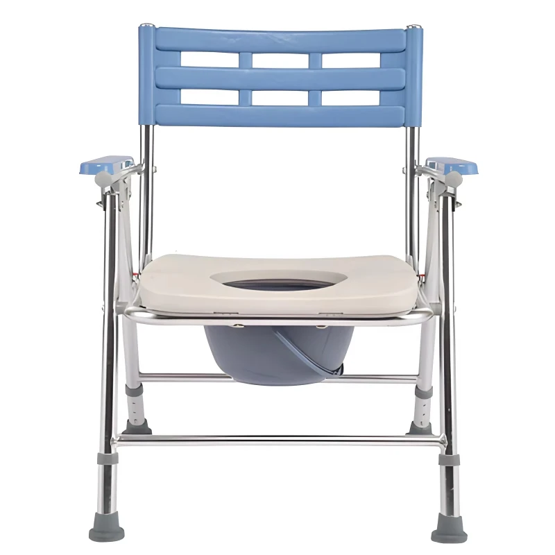 Household aluminum alloy folding toilet seat, pregnant women's rehabilitation treatment supplies