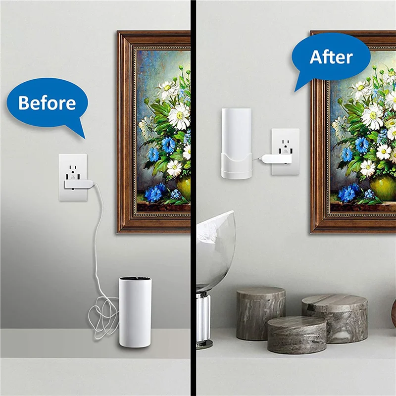 

GROCE-4 Pack Настенный держатель для TP-Link Deco M4 / E4 / P9 / S4 всей домашней сетчатой системы Wi-Fi, кронштейн со шнуром управления