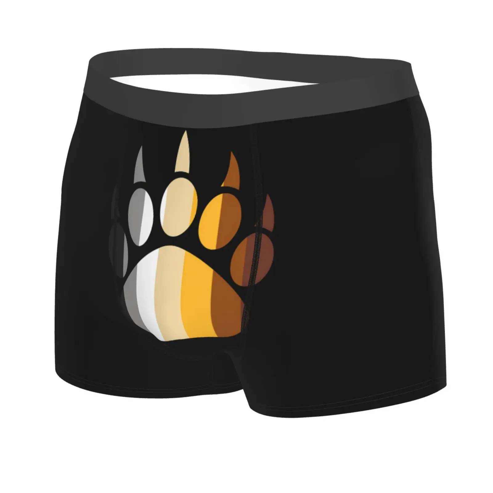 Dog Paw Pattern Men Printed Boxer Briefs Underwear Highly Breathable Boxer Shorts Panties Breathable Underpants for Homme