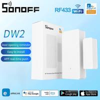 SONOFF DW2 Samrt Door Window Alarm Sensor RF 433Mhz Wireless Magnetic Door Window Detector Anti-Theft Alarm Smart Home Security