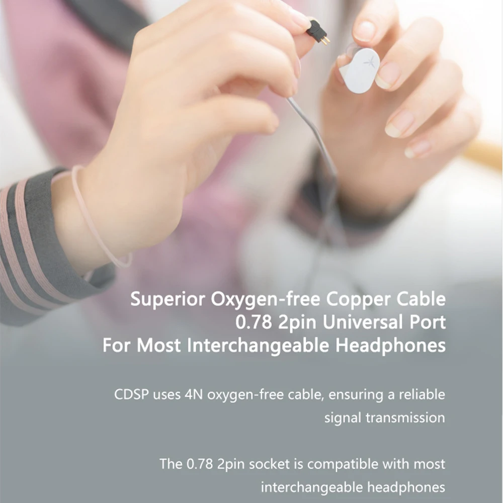 Moondrop CDSP كابل ل CHU II جديد على الانترنت التفاعلية DSP USB-C سماعة ترقية كابل لسماعة HiFi السلكية المحمولة Chu2