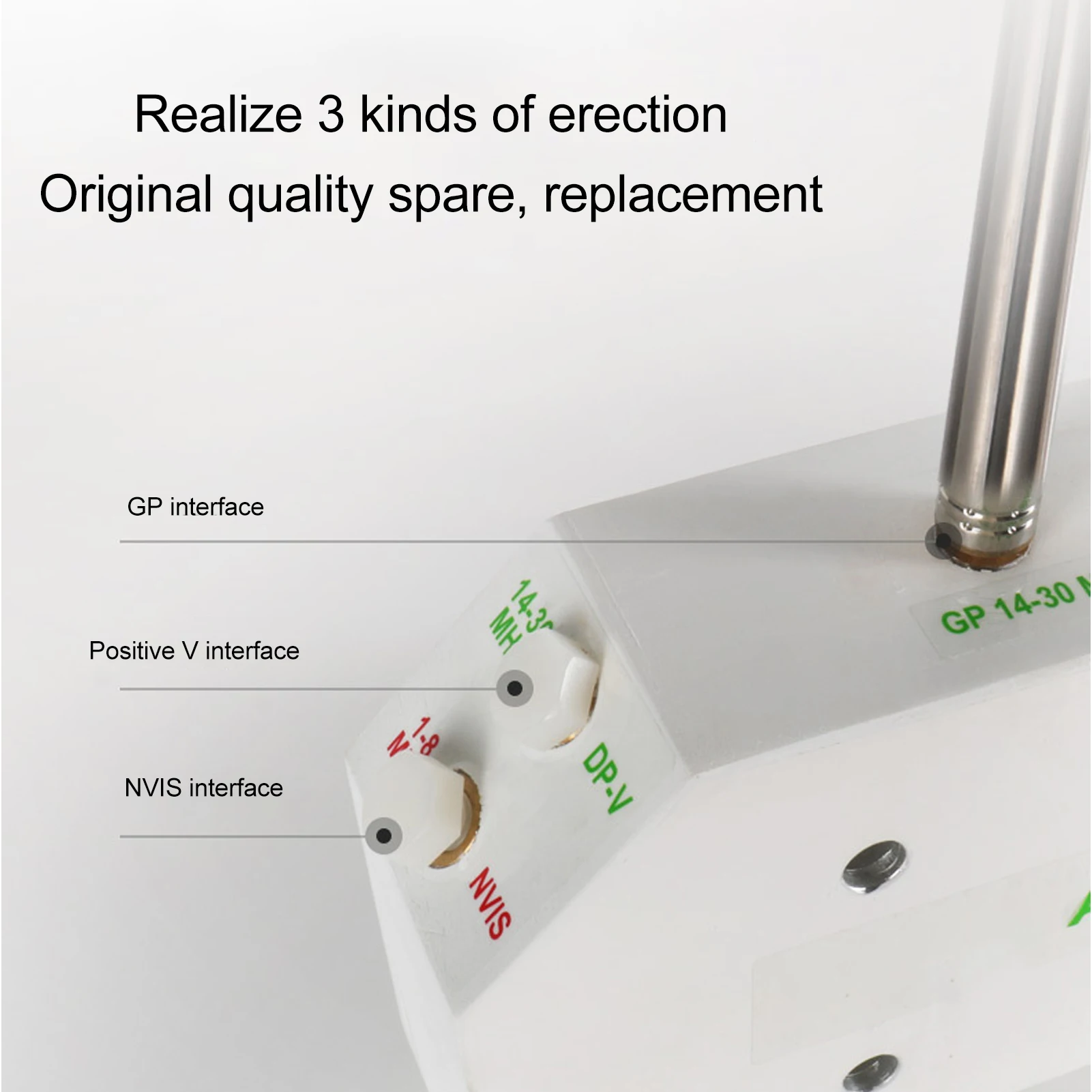 Telescopic Antenna Replacement 5.6meter M10 Interface Stainless Steel Tie Rod for DIY