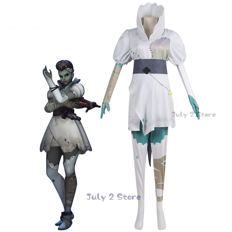 Overwatch Sombra Olivia Colomar Cosplay Costumes Skin Bride Halloween Women Suit Game Clothes Halloween Party Uniform Set