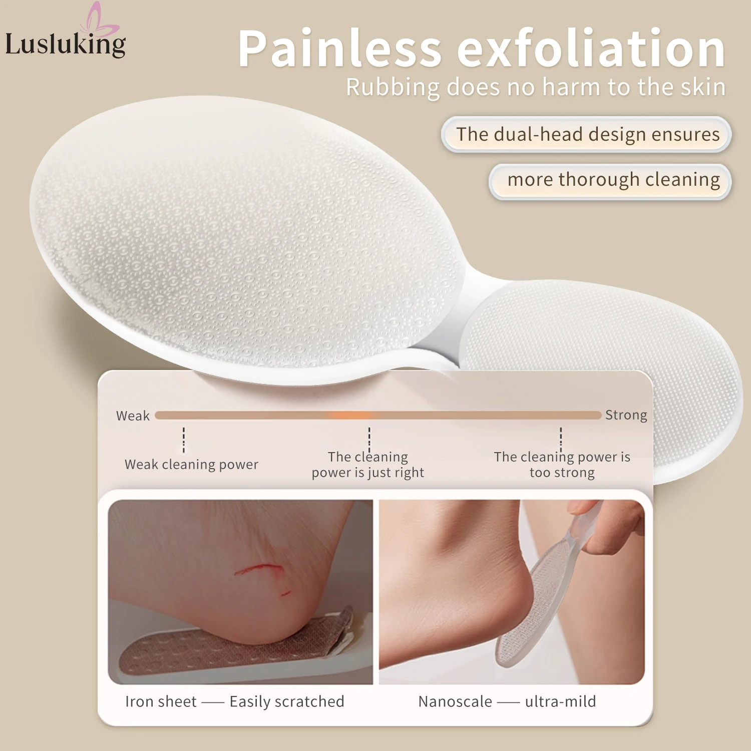 نانو الزجاج المزدوج رئيس ملف القدم للبشرة الميتة الكالس إزالة كفاءة كعب التقشير أداة أقدام ناعمة دليل باديكير طاحونة