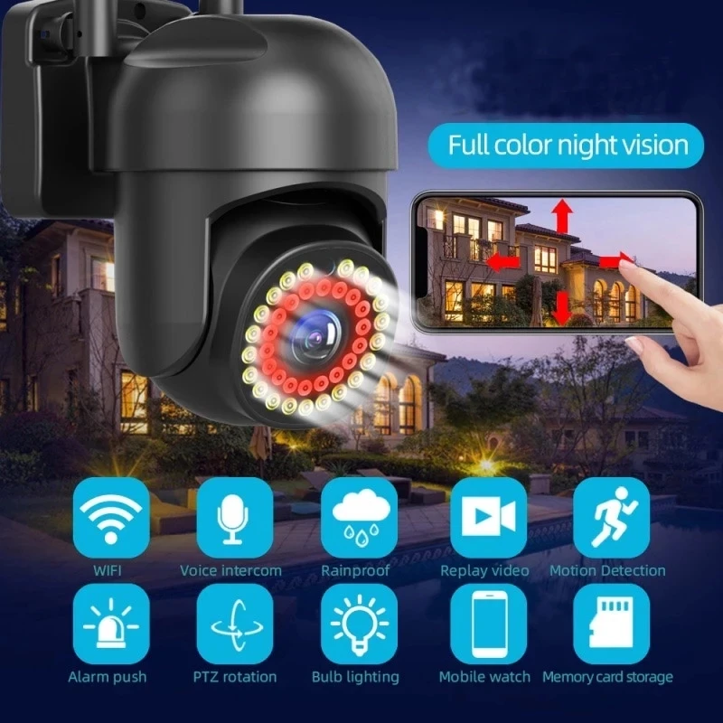 YI IoT 5MP WiFi IP Camera 2.4Ghz 5Ghz CCTV Outdoor Security PTZ Camera Mini Speed Dome Ai Tracking Color Night Vision Home Safe