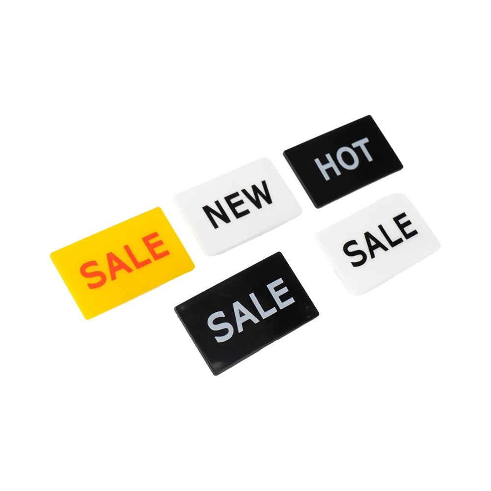 Clothing Hanger Snap On Sale Sign, Large Size Marker Discount Grid Information Plaque Clip New Hot Printed Clothes Big Label Tag