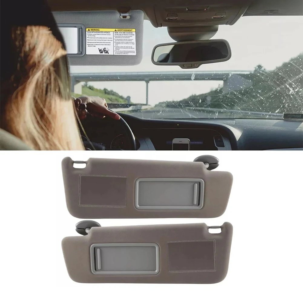 

Car Front Sunvisor Sun Visors With Mirrors & LED Lights For TOYOTA LAND CRUISER J12 LC120 2002-2009