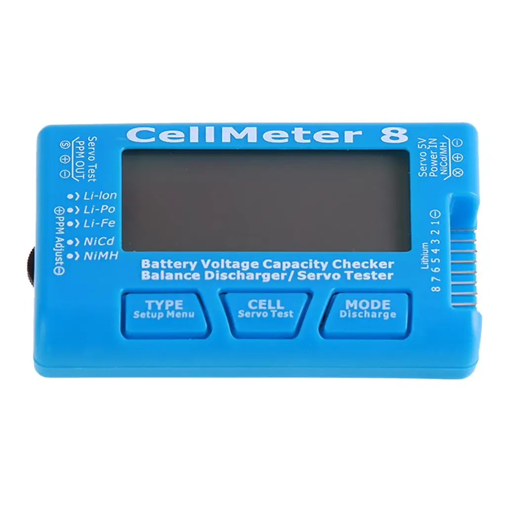 Battery Tester Balancer Alarm RC Cellmeter Lipo Li-ion Nimh Charger for Drone Car Plane Battery Checking