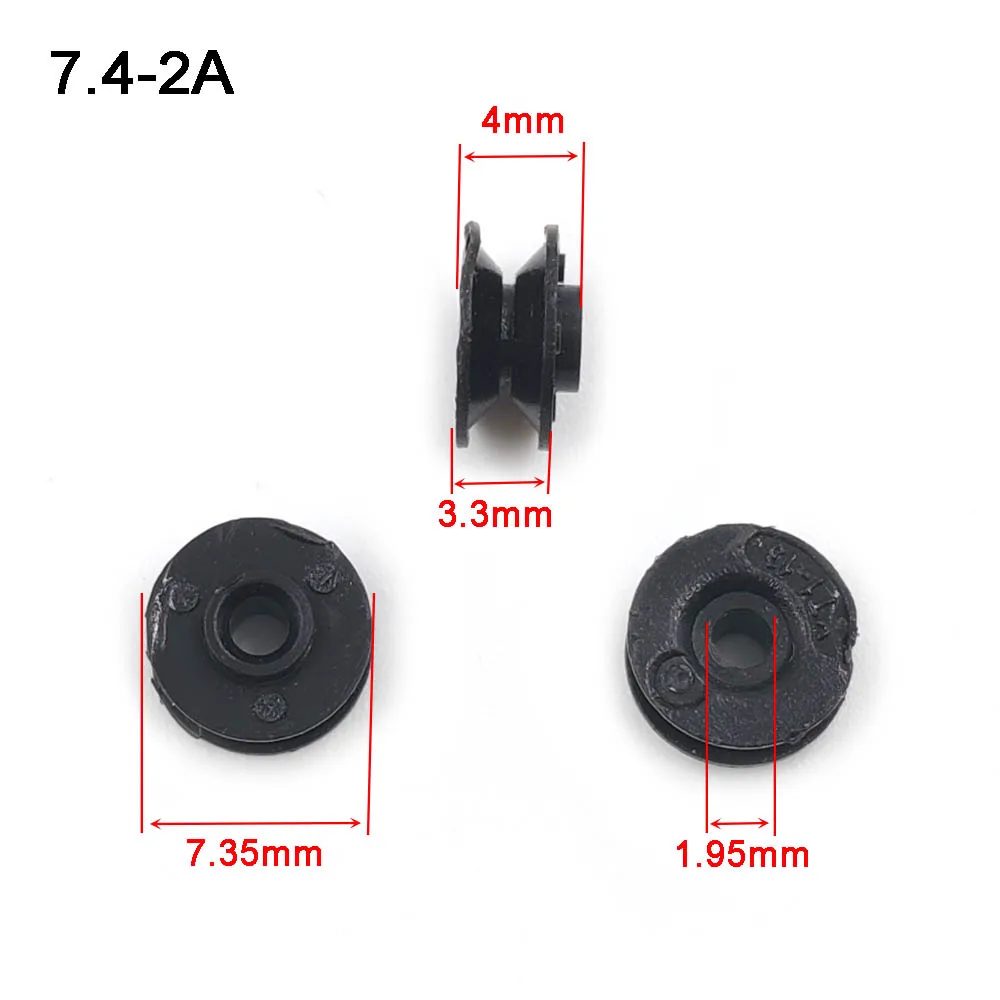 

Черный пластиковый ременный шкив, наружный диаметр = 7,4 мм, отверстие 1,95 мм, шкивы для игрушечной модели «сделай сам», P7.4-2A