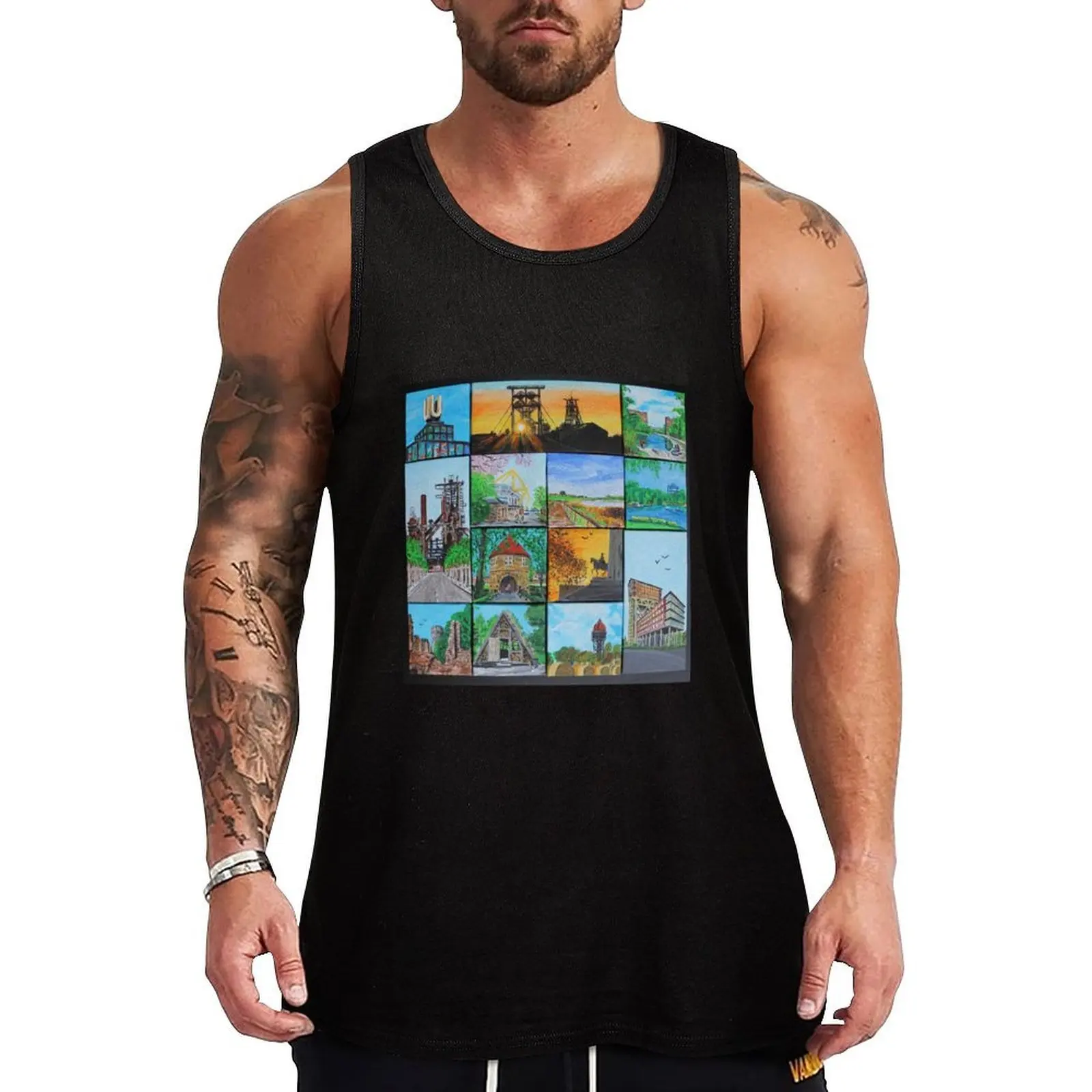 How well do you know your home country? -1- Tank Top Quick Dry Running Tank Top Sleeveless Sports Shirt