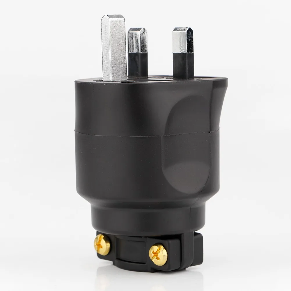 UK 3 Pins UK AC Power Plug Male Wire  Rewireable Fused Socket Outlet Adaptor Extension Cord Cable Connector HiFi Audio Adapter I