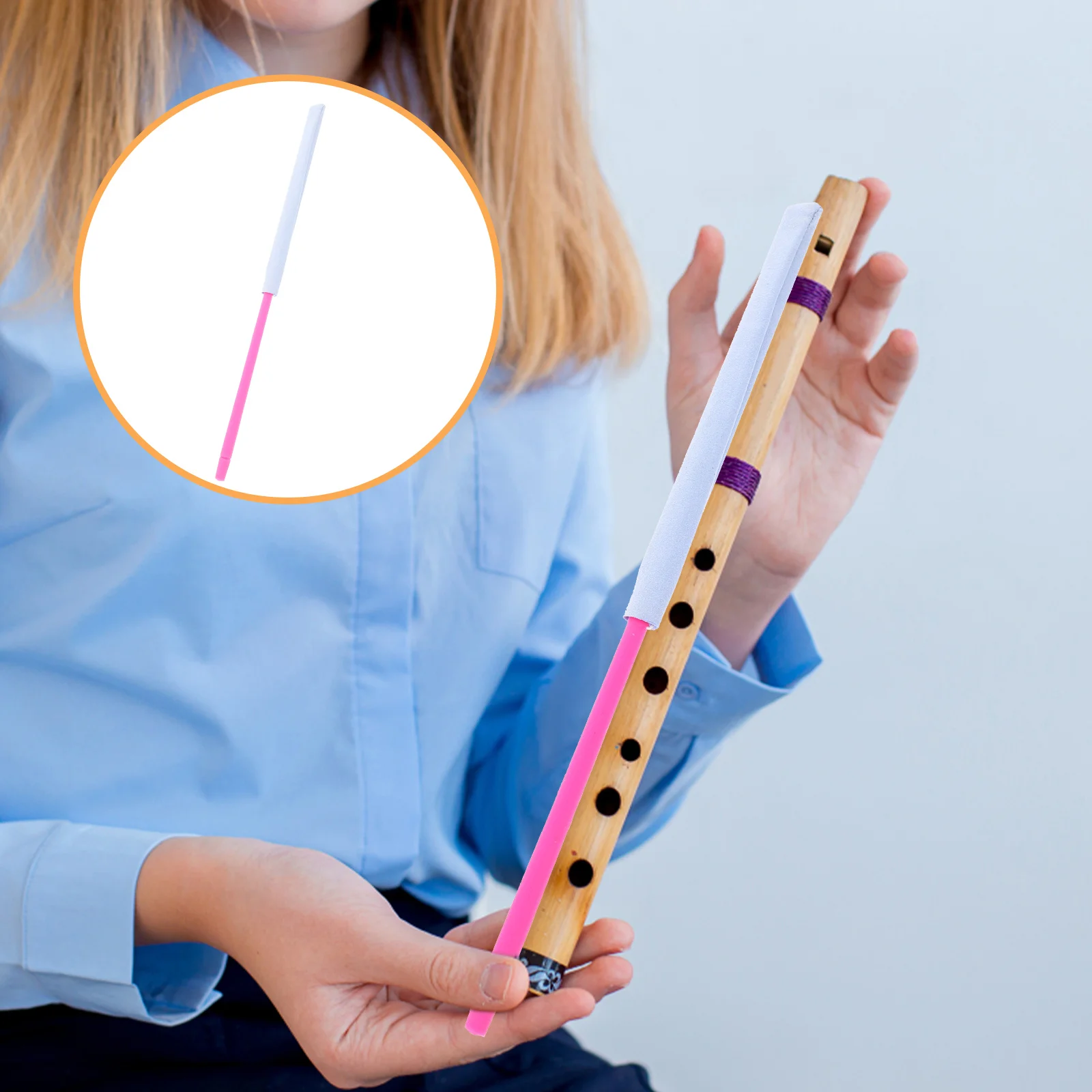 

Cleaning The Rod Flute Supplies Brush Accessories Clearance Stick Tool Cleaner Blue