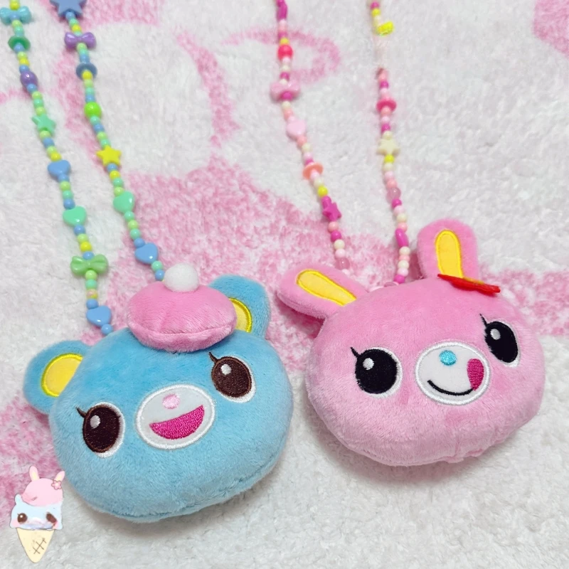 

Оригинальный милый Mp мультяшный плюшевый пианино ручной работы с кроликом для ожерелья из бисера ярких цветов аниме периферийные устройства для девочек подарок-сюрприз