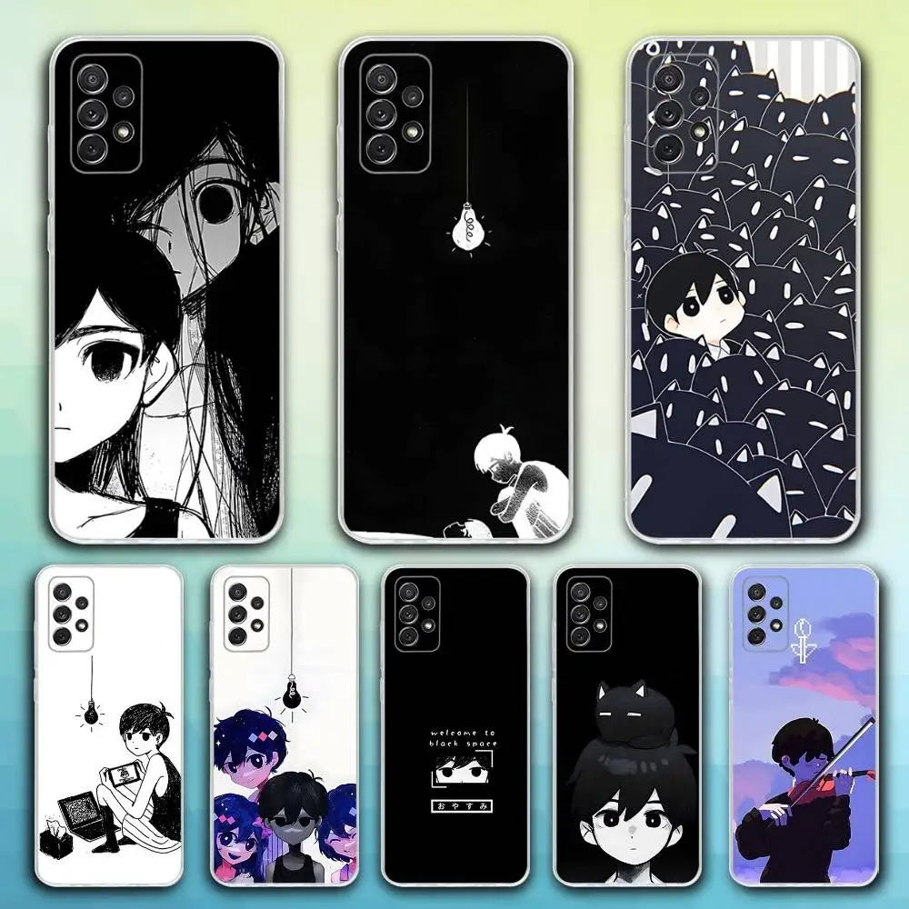 

O-OmoriS Game Phone Case For Samsung S30,23,21,22,20, FE lite,S10,9,8,7 PIus Note20ultra Soft Transparent
