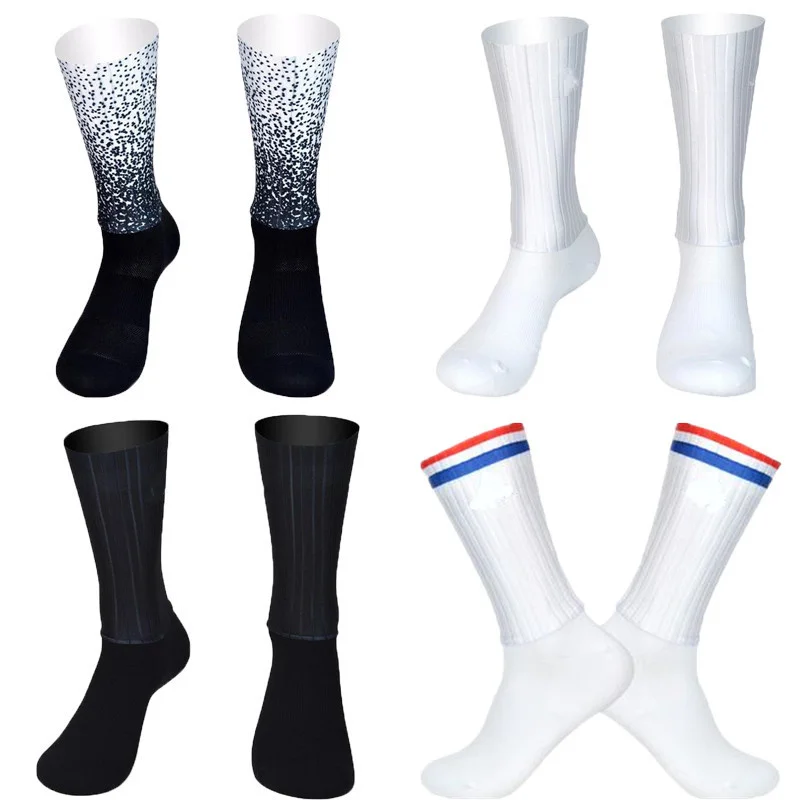 Aero Breathable Seamless Anti Socks New Summer Slip Cycling Silicone Socks Men Women Road Bike Calcetines Ciclismo