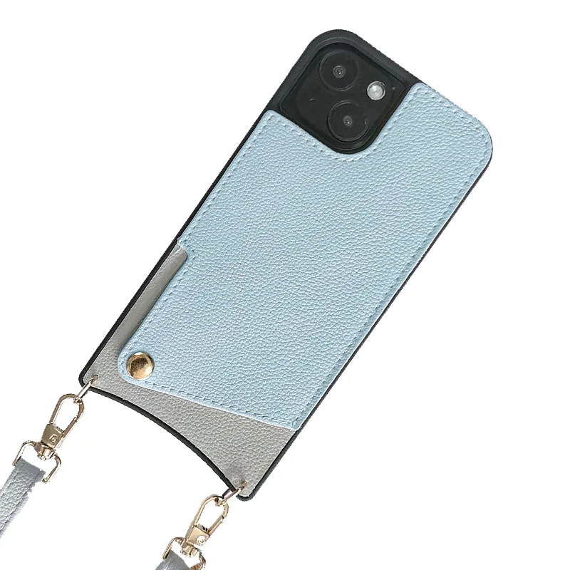 

Чехол-кошелек для телефона для IPhone 16E 16 15 14 Plus 13 12 11 Pro Max, кожаный чехол с держателем для карт, ремешок на веревке