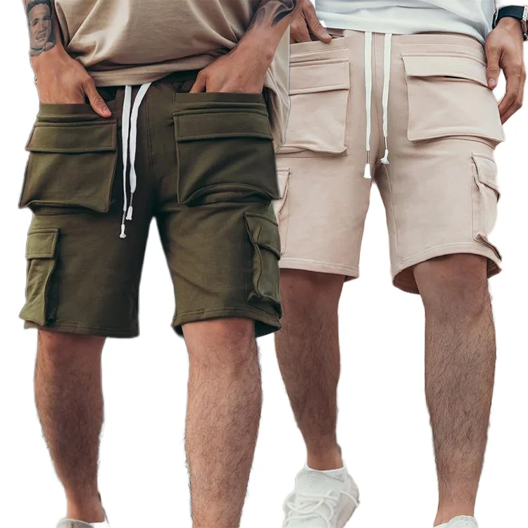 Customize Summer 6 Pocket Cargo Shorts Men Half Pants Streetwear Plus Size Mens Cargo Shorts For Men