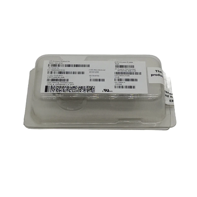 ตัวรับส่งสัญญาณสองโหมดสำหรับ Ericsson rdh 10247/2 1.25G-1310nm-10km ใหม่เอี่ยมอินเตอร์เฟซ LC ของแท้