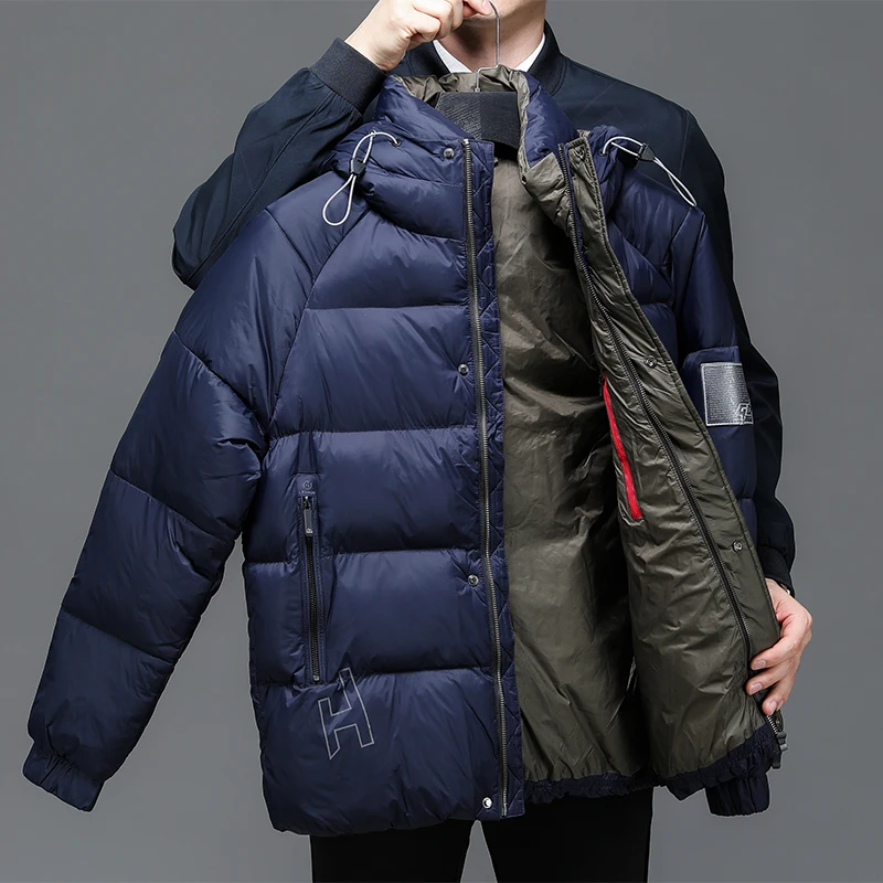 

Male Thick Winter Parkas Men Warm Hat Jacket Winter Puffer Coat Men Winter Jackets Windproof Coats Casual Elegant Parkas for Men